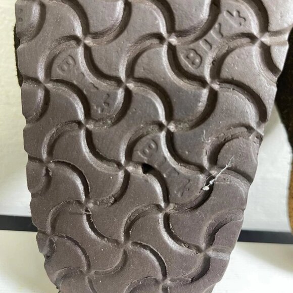 Birkenstock Arizona Brown Suede Slide Sandals Slip On Women's 38 EU/7 US - Picture 11 of 11